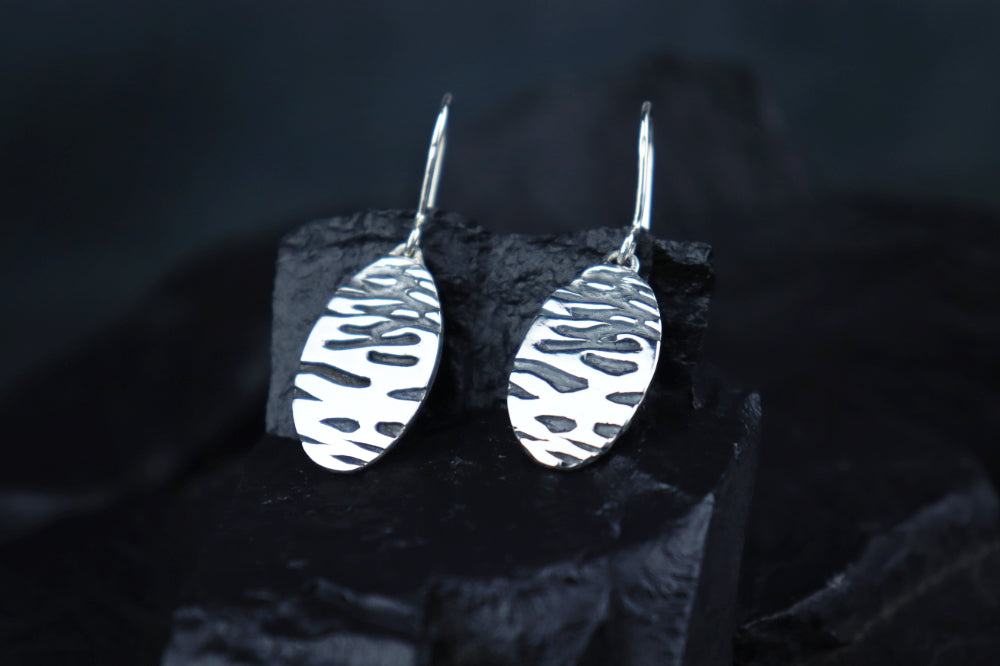 Ripple and Flame Earrings
