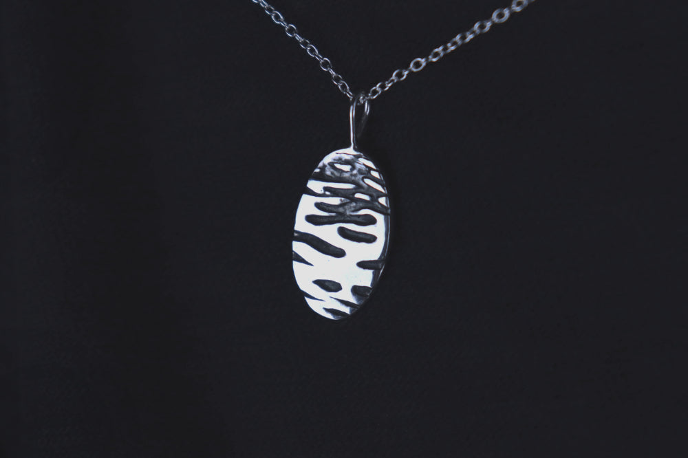 Ripple and Flame Necklace