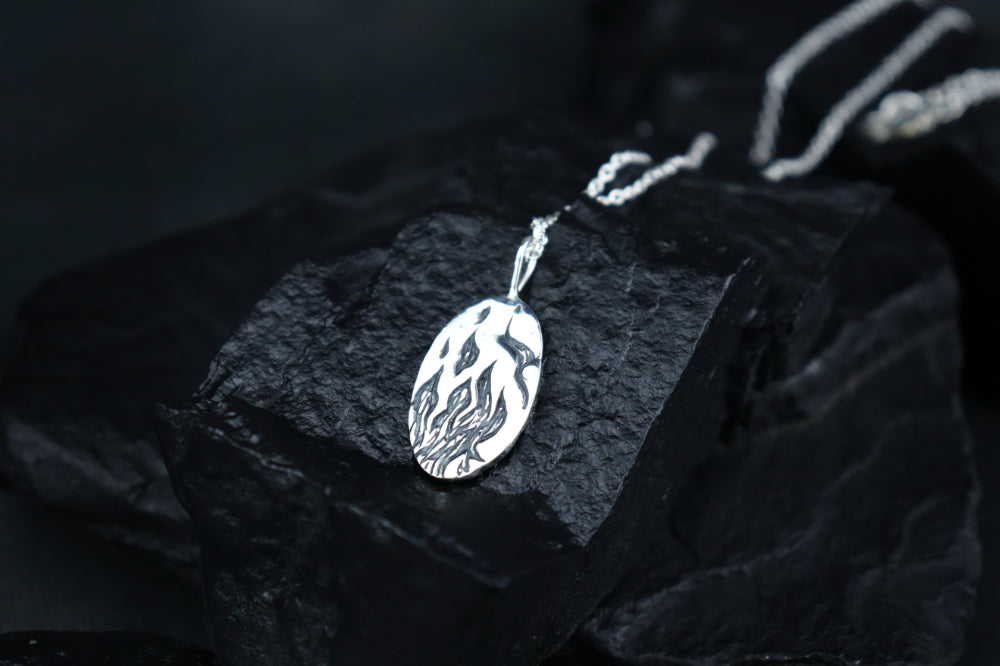 Ripple and Flame Necklace